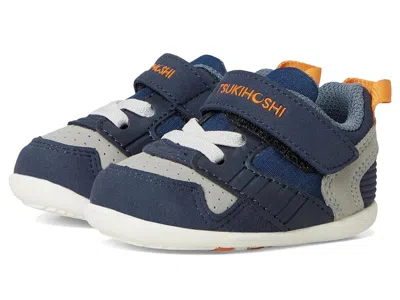 Tsukihoshi Kids' Racer (infant/toddler) Boys Shoes Navy/orange : 6.5 Toddler M, Leather/synthetic In Multi