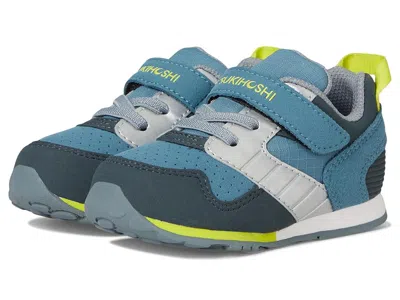 Tsukihoshi Racer (toddler/little Kid) Boys Shoes Sea/lime : 9.5 Toddler M, Synthetic/textile In Blue