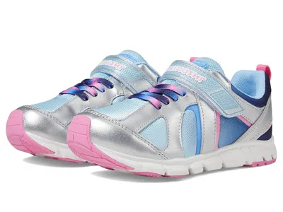 Tsukihoshi Rainbow (toddler/little Kid) Girls Shoes Silver/sky : 7 Toddler M, Faux Leather/synthetic/textile