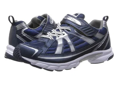 Tsukihoshi Storm (little Kid/big Kid) Boys Shoes Navy/silver : 4.5 Big Kid M, Synthetic In Blue