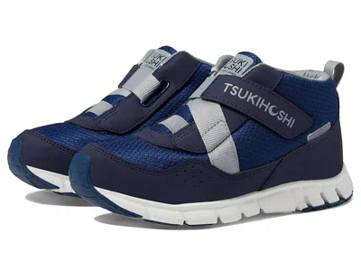 Tsukihoshi Tokyo (little Kid/big Kid) Boys Shoes Navy/gray : 5 Big Kid M, Synthetic/textile In Blue