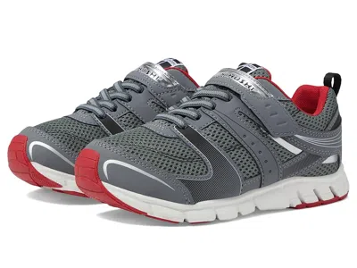 Tsukihoshi Velocity (little Kid/big Kid) Boys Shoes Gray/red : 5 Big Kid M, Synthetic/textile In Multi