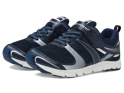 Tsukihoshi Velocity (little Kid/big Kid) Boys Shoes Navy/silver : 7 Big Kid M, Synthetic/textile In Multi