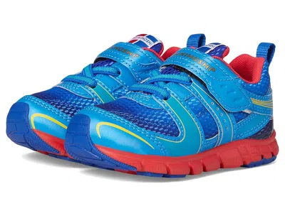 Tsukihoshi Velocity (toddler/little Kid) Boys Shoes Blue/red : 7 Toddler M, Faux Leather/synthetic/textile