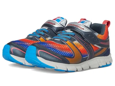Tsukihoshi Velocity (toddler/little Kid) Boys Shoes Graphite/orange : 13 Little Kid M, Faux Leather/synthetic/t