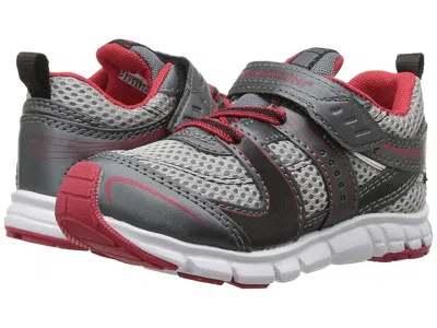 Tsukihoshi Velocity (toddler/little Kid) Boys Shoes Graphite/red : 7 Toddler M, Faux Leather/synthetic/textile In Multi