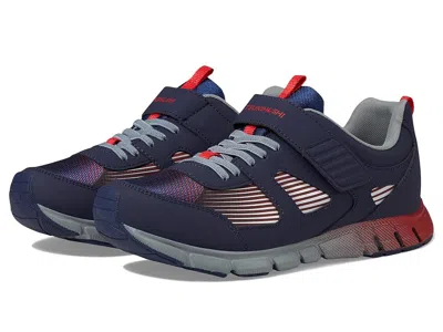 Tsukihoshi Youth Streak (little Kid/big Kid) Boys Shoes Navy/red : 3 Little Kid M, Rubber In Multi