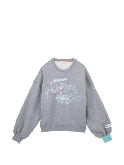 Tsumori Chisato Fleece-texture Sweater In Gray