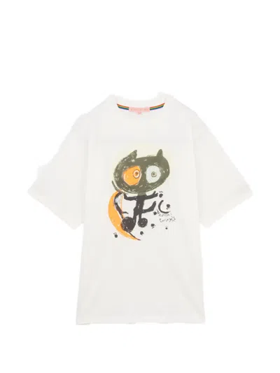 Tsumori Chisato Graphic-print Crew-neck T-shirt In White