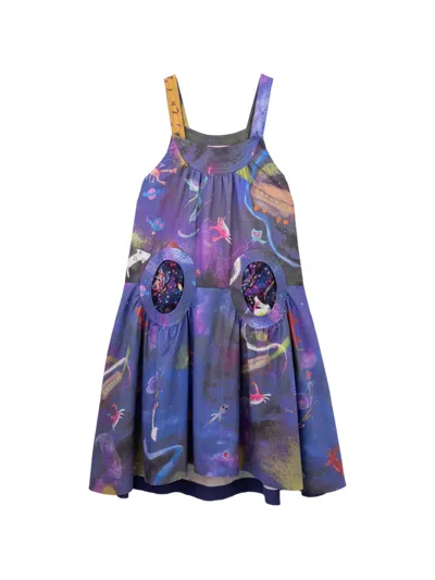 Tsumori Chisato Graphic-print Cut-out Dress In Multi