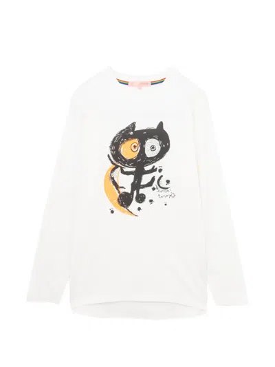 Tsumori Chisato Graphic-print Long-sleeve T-shirt In White