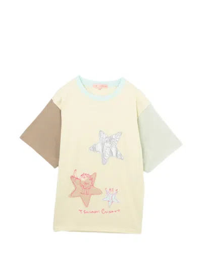 Tsumori Chisato Graphic-print Panelled T-shirt In Multi