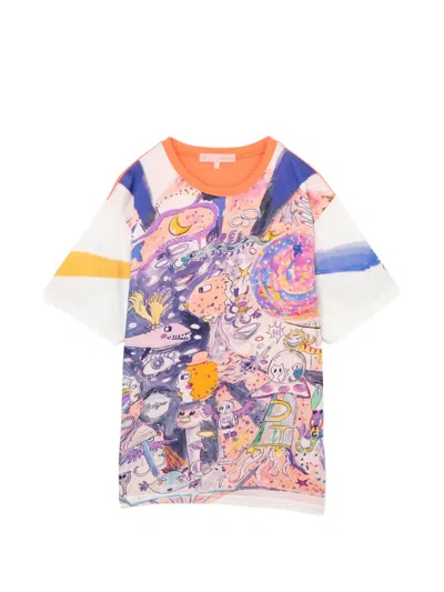 Tsumori Chisato Graphic-print Short-sleeve T-shirt In Brown