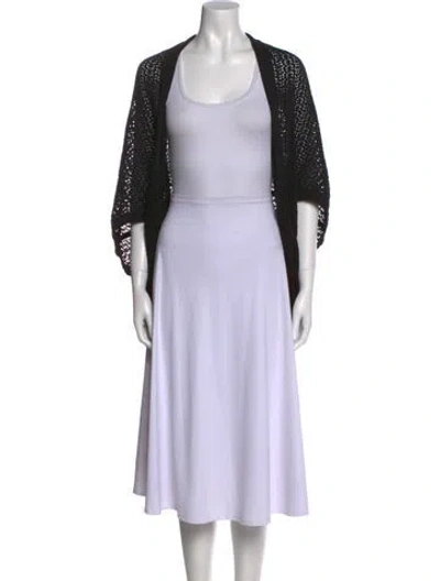 Pre-owned Tsumori Chisato Open Front Sweater In Black