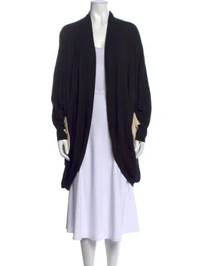 Pre-owned Tsumori Chisato Open Front Sweater In Black
