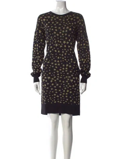 Pre-owned Tsumori Chisato Printed Knee-length Dress In Black