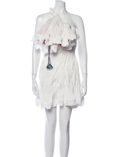 Pre-owned Tsumori Chisato Printed Mini Dress In White