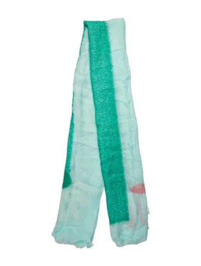 Pre-owned Tsumori Chisato Printed Scarf W/ Tags In Green