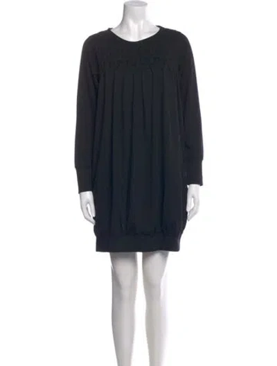 Pre-owned Tsumori Chisato Scoop Neck Mini Dress In Gray