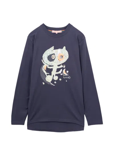 Tsumori Chisato Sequin-embellished Long-sleeve T-shirt In Blue
