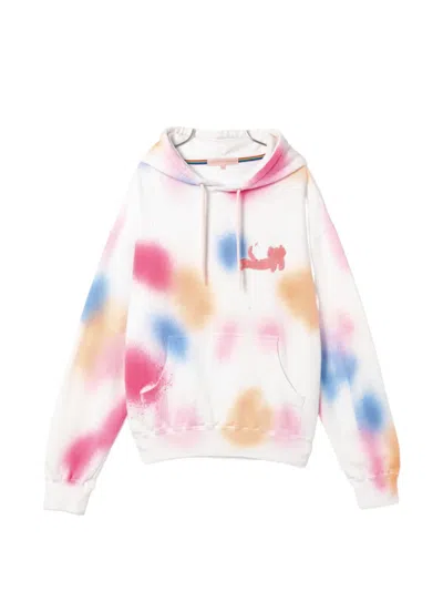 Tsumori Chisato Spray-paint Effect Logo-patch Hoodie In Multi