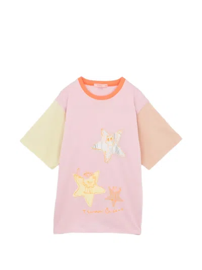 Tsumori Chisato Star-patchwork T-shirt In Multi