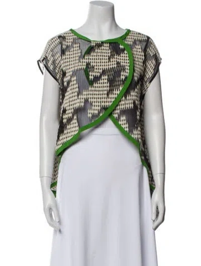 Pre-owned Tsumori Chisato Wool Printed Vest In Multi