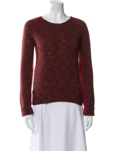 Pre-owned Tsumori Chisato Wool Scoop Neck Sweater In Brown
