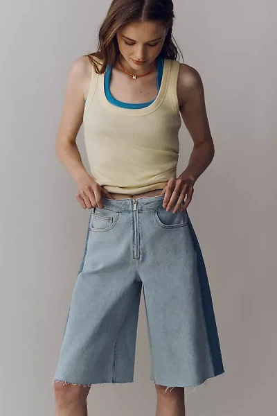 Tt Studios Amelia Denim Shorts In Blue