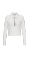 Tt Studios Gab Top White In White