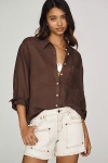 Tt Studios Haley Denim Shorts In Brown