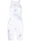 Ttswtrs Tereza Graphic-print Playsuit In White