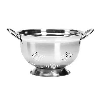 Ttu Basic Essentials Basic Essentials 2-pc. Stainless Steel Colander Set In Silver