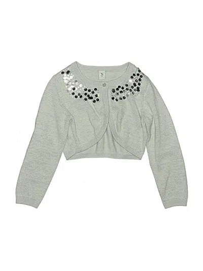 Pre-owned Tu Kids'  Cardigan Sweater In Silver