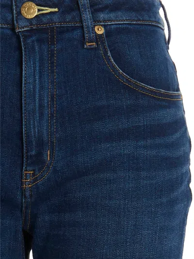 Tu Es Mon Tresor Cotton Fla Women's Jeans In Blue