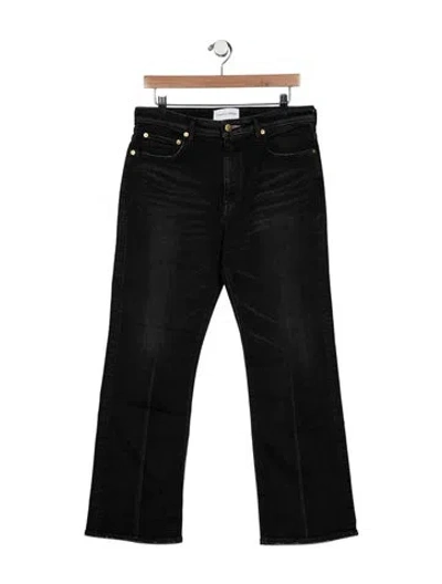 Pre-owned Tu Es Mon Tresor High-rise Flared Jeans W/ Tags In Black