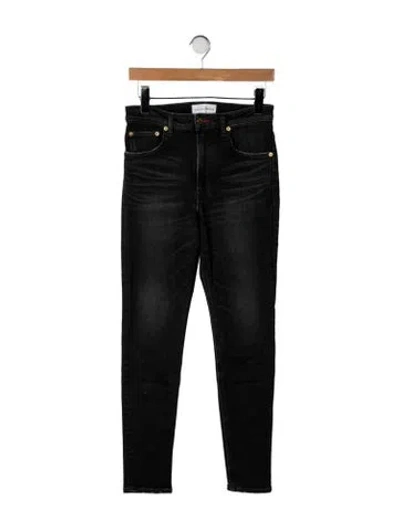 Pre-owned Tu Es Mon Tresor High-rise Skinny Leg Jeans In Black