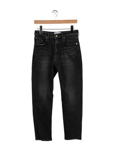 Pre-owned Tu Es Mon Tresor High-rise Straight Leg Jeans In Grey