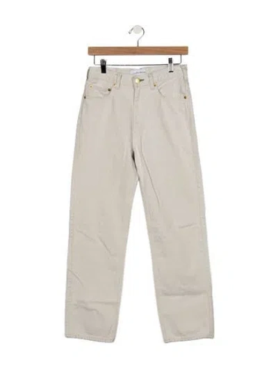 Pre-owned Tu Es Mon Tresor High-rise Straight Leg Jeans In Grey