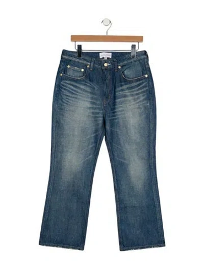 Pre-owned Tu Es Mon Tresor High-rise Wide Leg Jeans In Blue