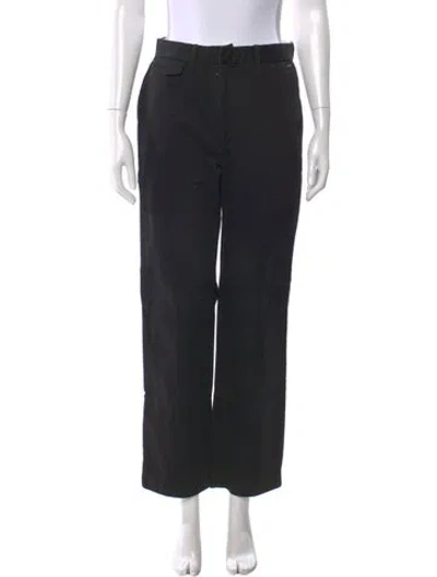 Pre-owned Tu Es Mon Tresor Straight Leg Pants In Black