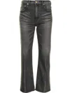 Tu Es Mon Tresor The Amethyst Flared Leg Jeans In 黑色