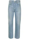 Tu Es Mon Tresor The Emerald Boyfriend Jeans In 蓝色