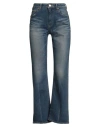 Tu Es Mon Tresor Tu Es Mon Trésor Woman Jeans Blue Size 28 Cotton, Polyester, Polyurethane In Blue