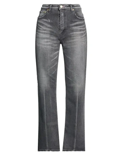 Tu Es Mon Tresor Tu Es Mon Trésor Woman Jeans Grey Size 29 Cotton, Polyester, Polyurethane In Gray