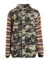 Tu Lizé Panelled-design Coat In Green