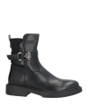 Tua By Braccialini Woman Ankle Boots Black Size 11 Synthetisches Material, Textile Fibers In Black