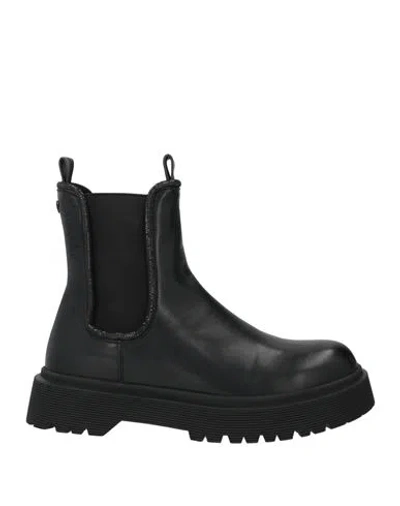Tua By Braccialini Woman Ankle Boots Black Size 5 Synthetic Material, Textile Fibers