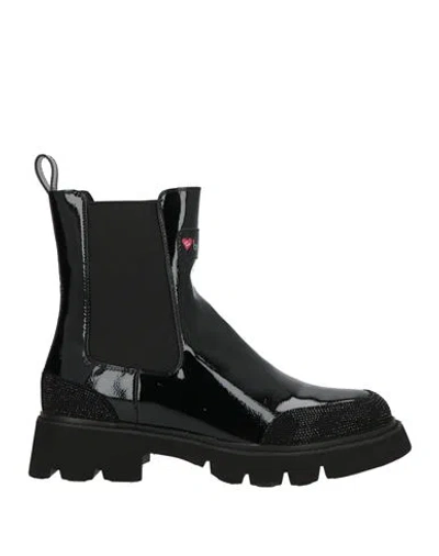 Tua By Braccialini Woman Ankle Boots Black Size 5 Synthetic Material, Textile Fibers