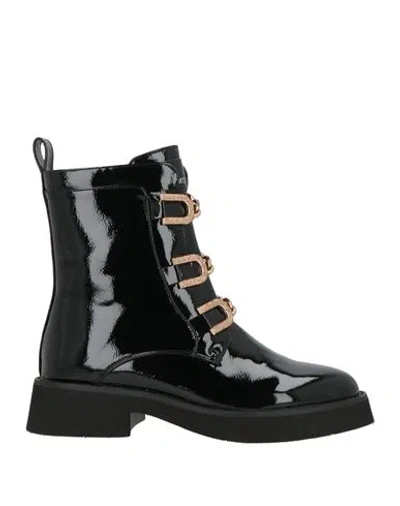 Tua By Braccialini Woman Ankle Boots Black Size 5 Textile Fibers